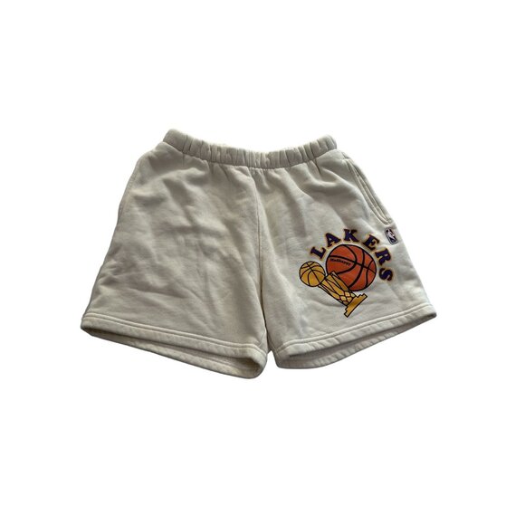 MadHappy x Lakers Heritage Shorts in Marshmallow
